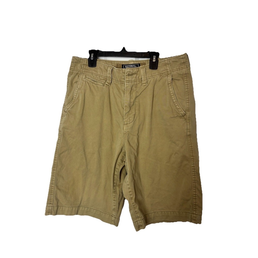 National Outfitters Shorts Men's 34x10 Preppy Beach‎ Outdoor Cotton Khaki